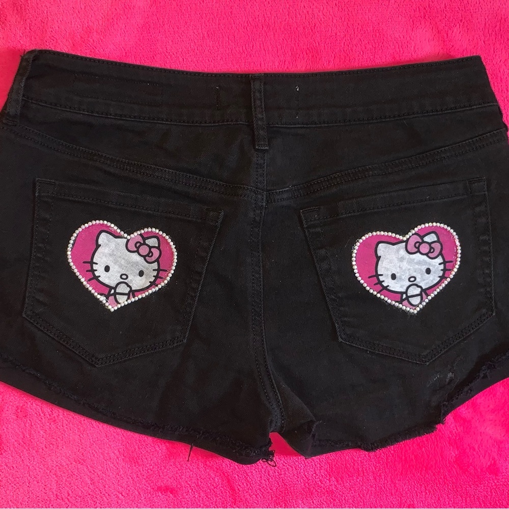 Handmade Hello Kitty Low-Rise Shorts